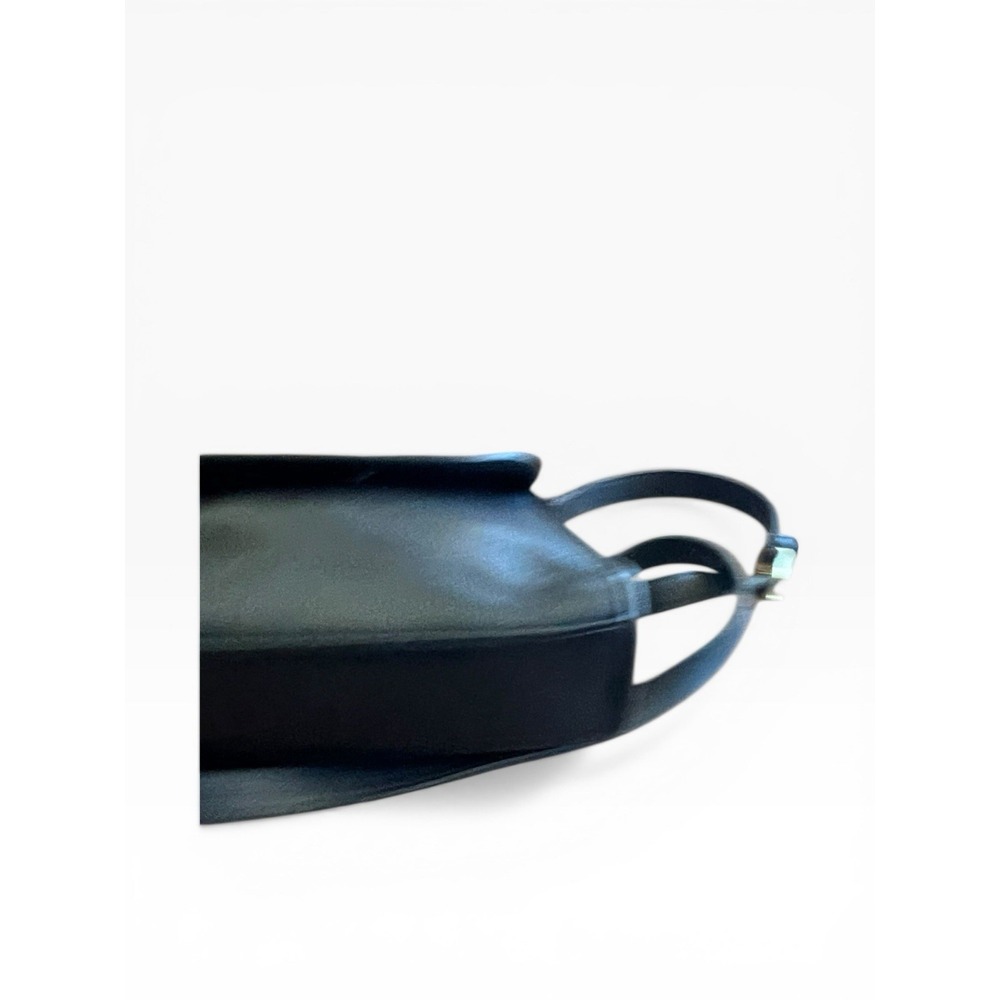 Vintage Coach Regina 9983 Black Leather Bag USA Crossbody Strap Hangtag Turnlock - Picture 9 of 16